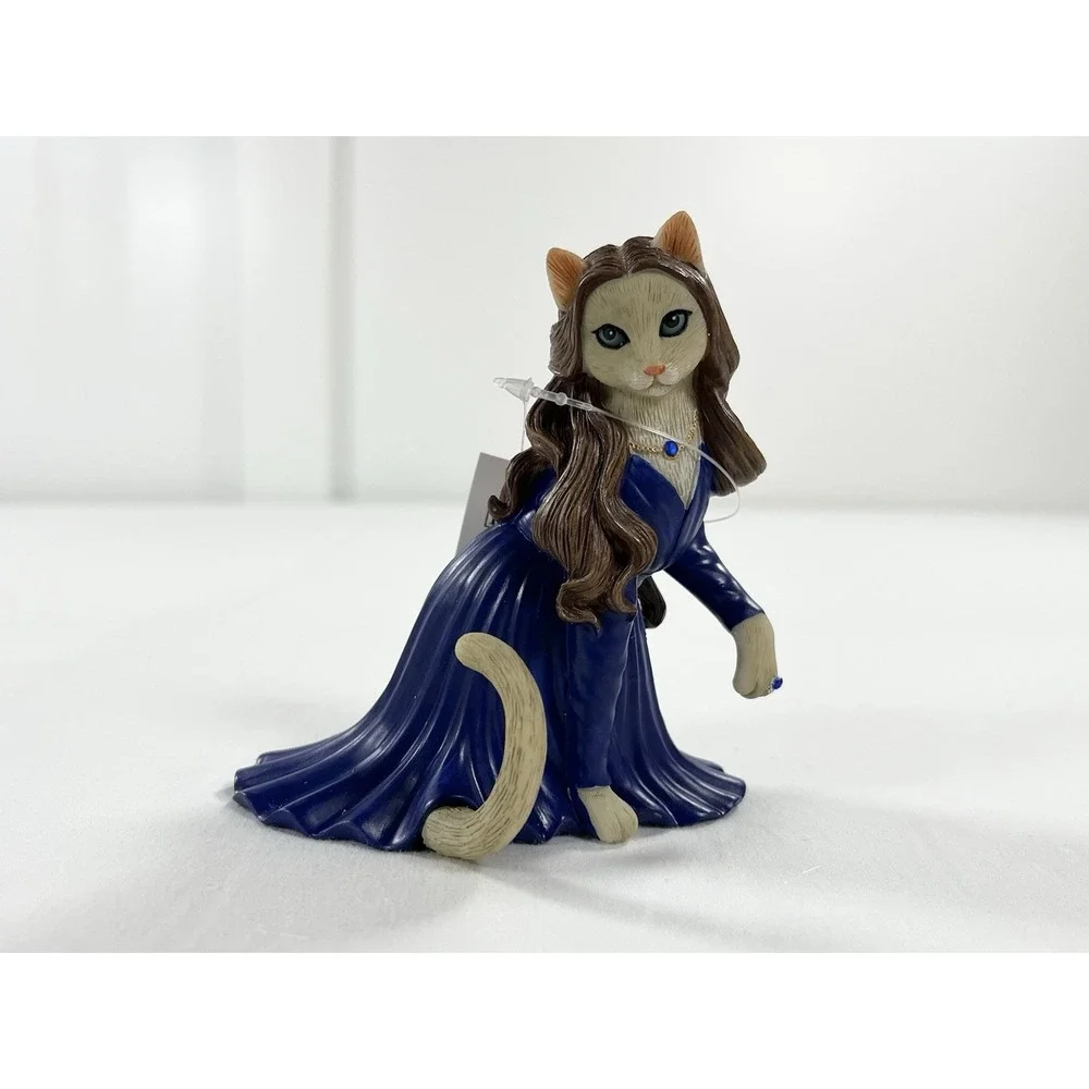 The Hamilton Collection Divine Feline Kat Middleton‎ Princess Cat Figurine COA
